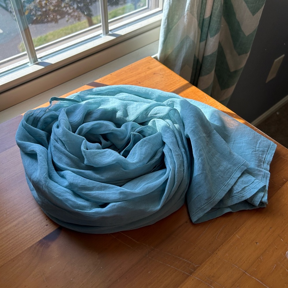 Sheer, Lightweight Sea foam Scarf